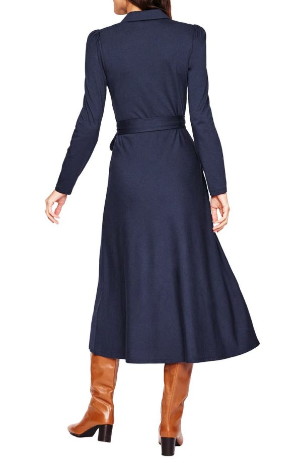 Imogen Long Sleeve Collared Jersey Dress